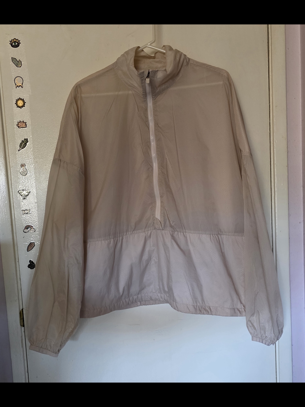 Fabletics Women's Windbreaker Jacket - Minimal Half-Zip